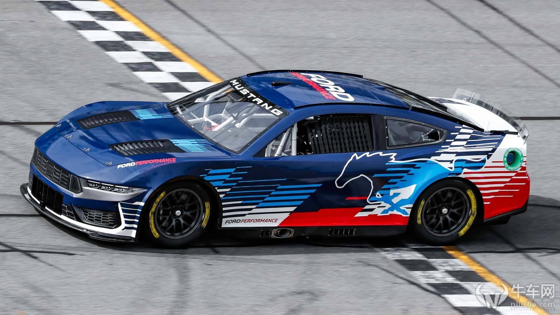 赛车:福特Mustang新赛车 2024赛季NASCAR赛车