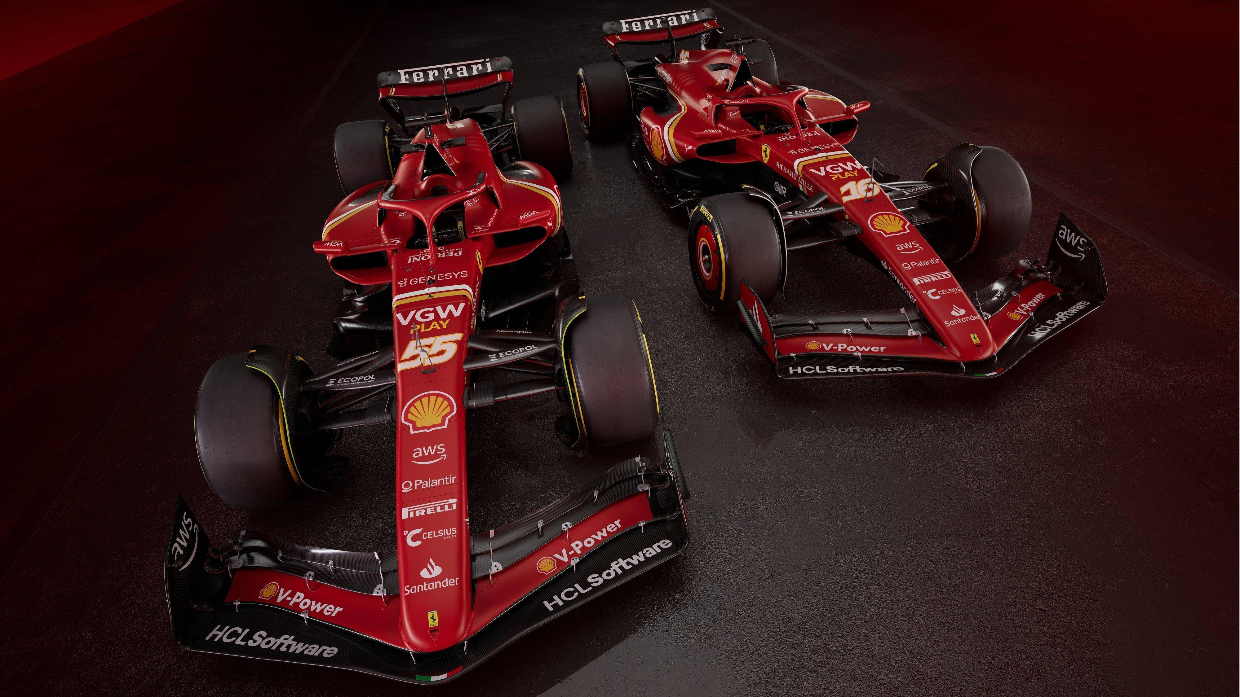 F1赛车:新红色跃马F1赛车！法拉利发布新赛季F1赛车——SF-24