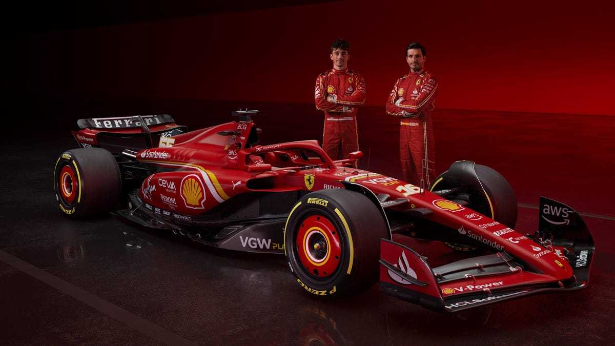 F1赛车:法拉利认为这辆2024年的F1赛车能够赢得更多的比赛F1赛车，但无法夺冠