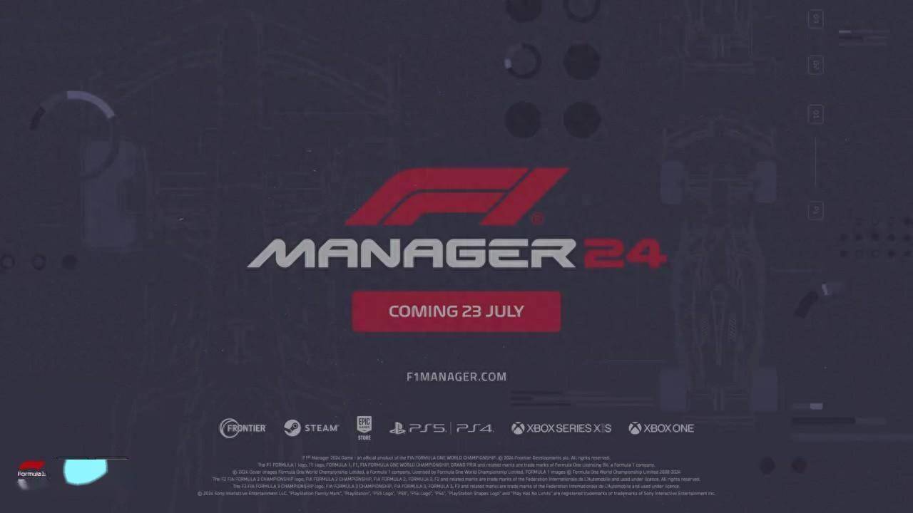 F1:《F1车队经理2024》7月23日发售 登陆全平台