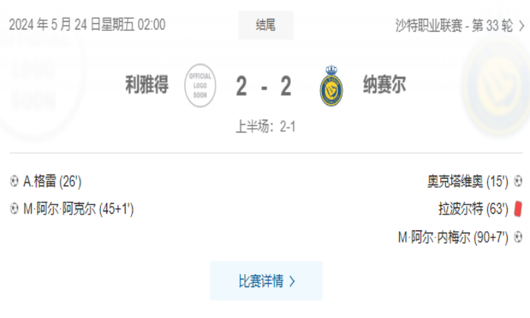 168体育网： C罗表现乏善可陈，阿尔纳斯尔在沙特职业联赛中险些失利